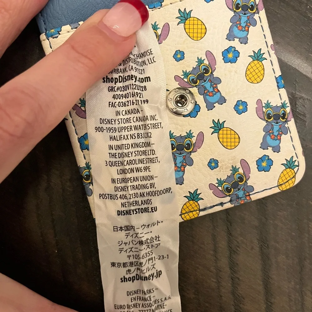 Disney Stitch Phone Card Holder - Blue and Cream